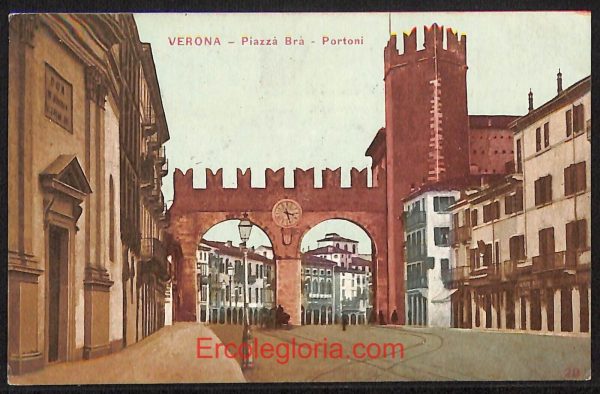ae2900 - CARTOLINA  D'EPOCA - Verona Città - Piazza Brà