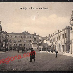 ai1121 - CARTOLINA D'EPOCA - Rovigo Città - Piazza Garibaldi