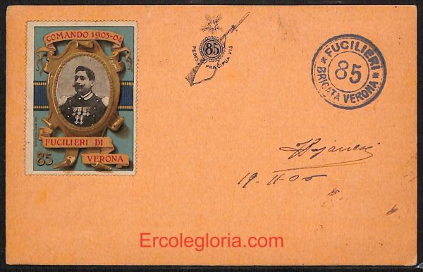 ae2901 - CARTOLINA  D'EPOCA - Verona Città - Fucilieri di Verona