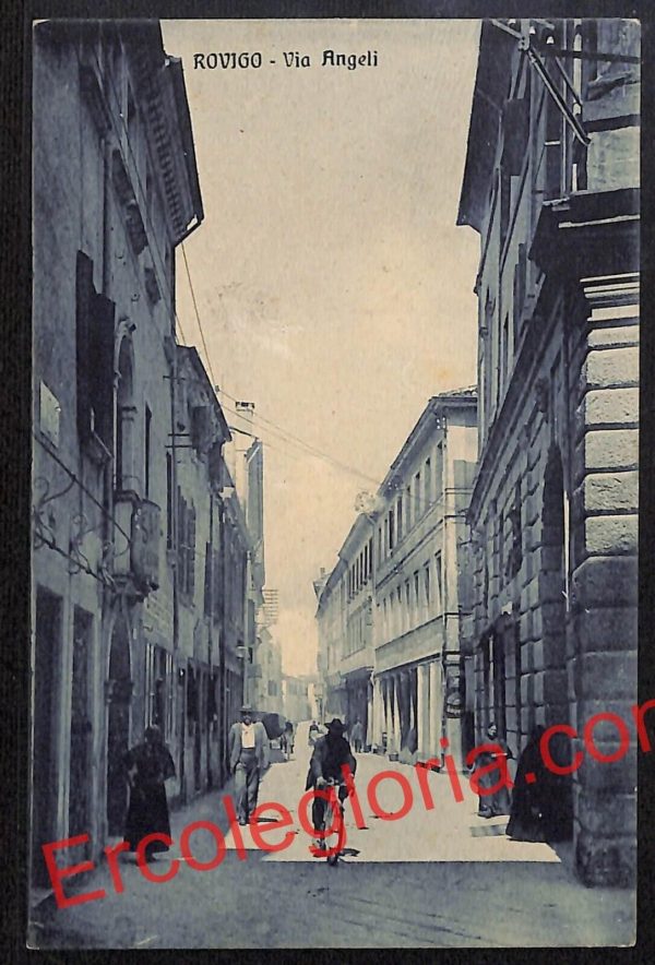 ai1123 - CARTOLINA D'EPOCA - Rovigo Città - Via Angeli