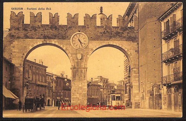 ae2903 - CARTOLINA  D'EPOCA - Verona Città - Portoni della Brà