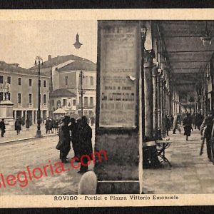 ai1125 - CARTOLINA D'EPOCA - Rovigo Città - Piazza Vittorio Emanuele