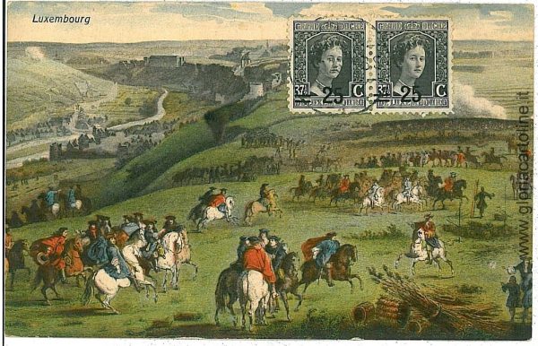 08553  - LUXEMBOURG  - Vintage Postcard  CPA -  Luxemburg Town  ILLUSTRATED