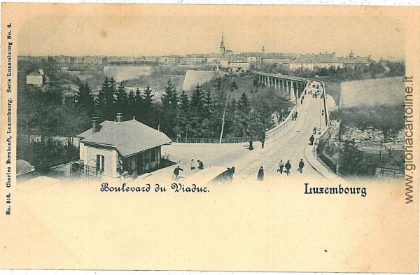08557  - LUXEMBOURG  - Vintage Postcard  CPA -  Luxemburg Town