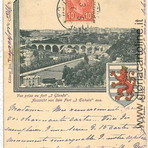 08564  - LUXEMBOURG  - Vintage Postcard  CPA -  Luxemburg Town 1901