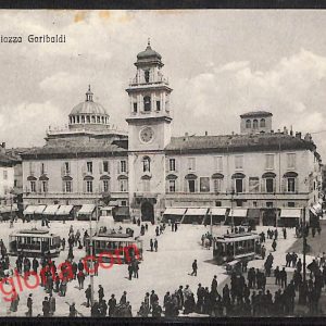 ah5503 - CARTOLINA  D'EPOCA - Parma Città - Piazza Garibaldi