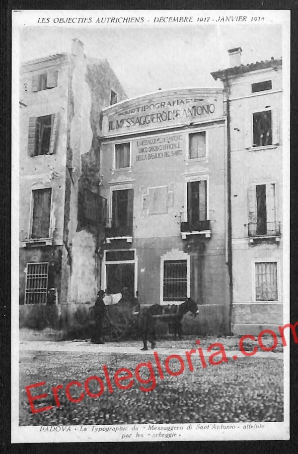 ah4277 - CARTOLINA D'EPOCA - Padova Città - Il Messaggierò di S. Antonio