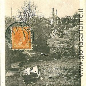 08573 - LUXEMBOURG  - Vintage Postcard  CPA -  Luxemburg  town 1927 WASHER WOMEN