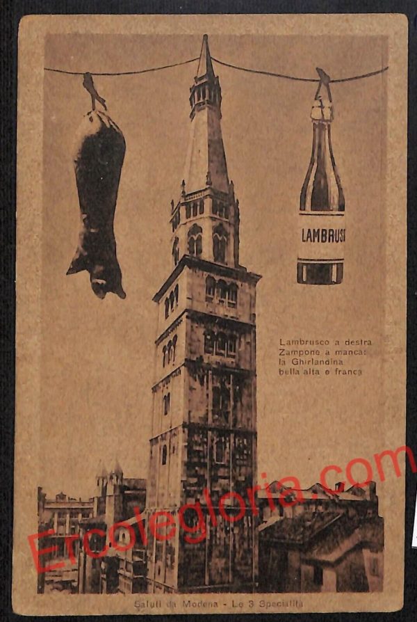 ag9304 - CARTOLINA D'EPOCA - Modena Città - La Ghirlandina