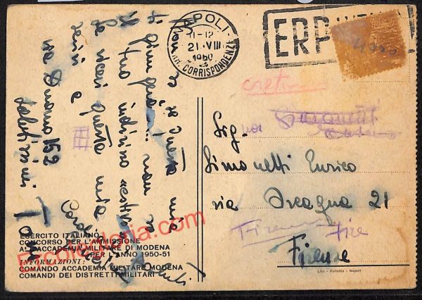 ag9305 - CARTOLINA D'EPOCA - Modena Città - Accademia Militare Modena - immagine 2