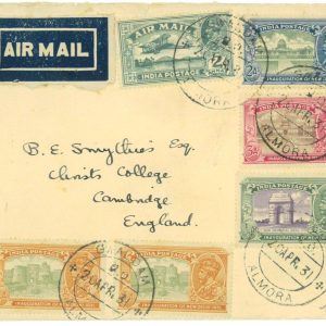 P2931 - INDIA, 1931 NEW DEHLI INAUGURATION DAY PART OF SET ON LETTER AIR MAIL