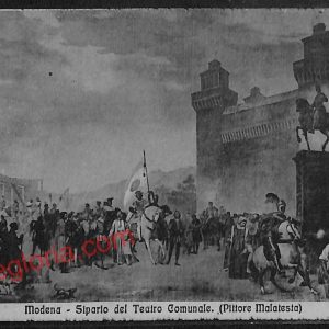 ag9309 - CARTOLINA D'EPOCA - Modena Città - Sipario del Teatro Comunale