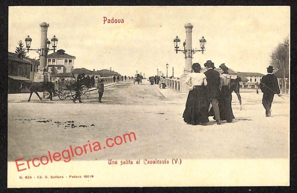 ah4288 - CARTOLINA D'EPOCA - Padova Città - Salita al Cavalcavia