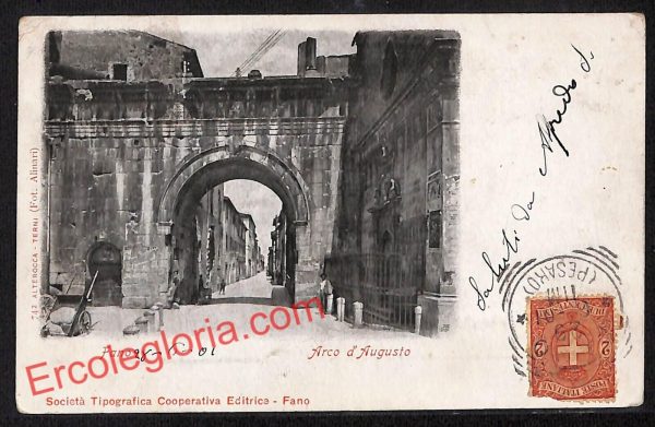 ah6648 - CARTOLINA  D'EPOCA - Pesaro e Urbino Provincia - Fano