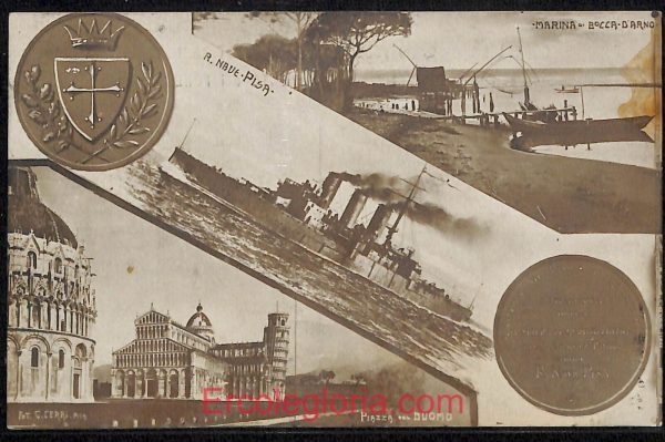 ad6973 - CARTOLINA D'EPOCA - Pisa Provincia - Marina di Pisa