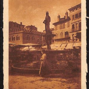 ae2913 - CARTOLINA  D'EPOCA - Verona Città - Piazza delle Erbe  1918
