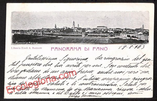ah6657 - CARTOLINA  D'EPOCA - Pesaro e Urbino Provincia - Fano