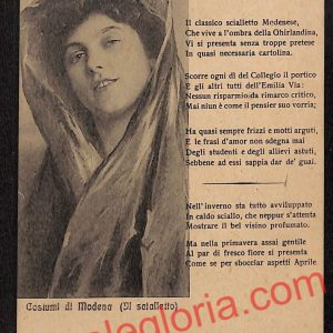 ag9319 - CARTOLINA D'EPOCA - Modena Città - Costumi di Modena