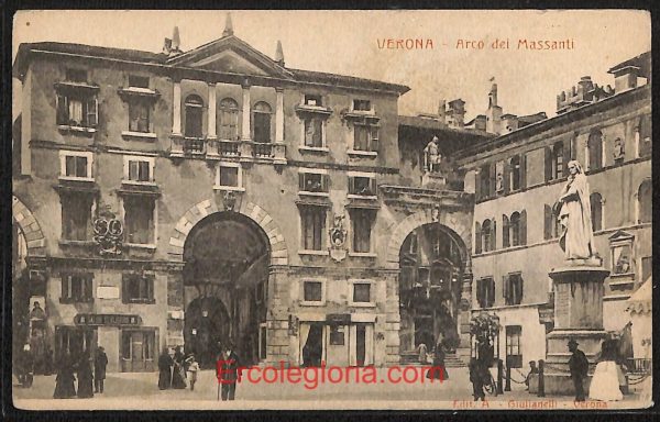ae2916 - CARTOLINA  D'EPOCA - Verona Città - Arco dei Massanti
