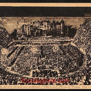 ae2919 - CARTOLINA  D'EPOCA - Verona Città - Opera nell' Arena di Verona