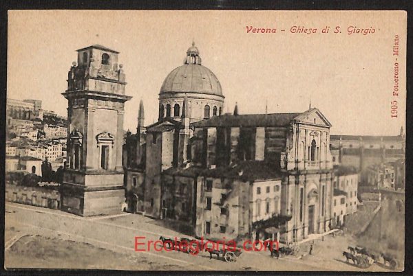 ae2921 - CARTOLINA  D'EPOCA - Verona Città - Chiesa di S. Giorgio