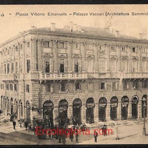 ae2924 - CARTOLINA  D'EPOCA - Verona Città - Palazzo Vaccari