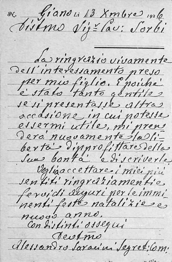 ac3123 - CARTOLINA  D'EPOCA - Perugia Provincia - UMBRIA  1926 - immagine 2