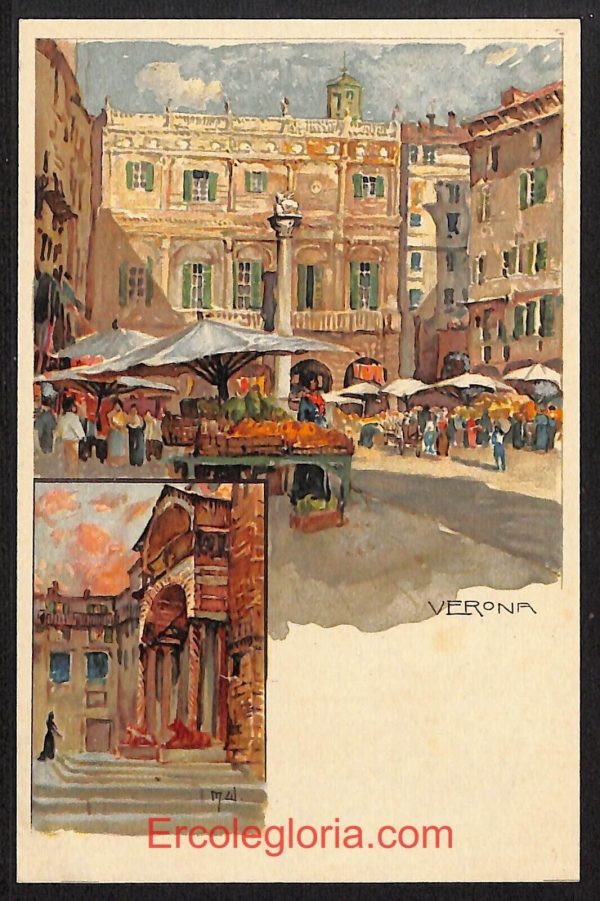ae2927 - CARTOLINA  D'EPOCA - Verona Città