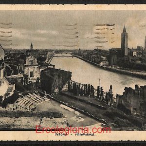 ae2930 - CARTOLINA  D'EPOCA - Verona Città - Panorama
