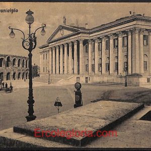 ae2932 - CARTOLINA  D'EPOCA - Verona Città - Municipio  1928