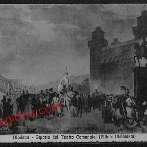ag9333 - CARTOLINA D'EPOCA - Modena Città - Sipario del Teatro Comunale