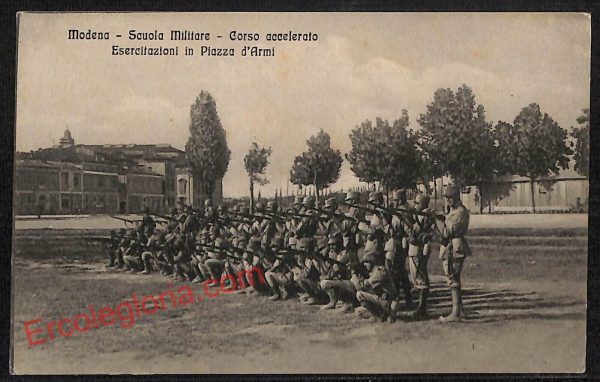 ag9334 - CARTOLINA D'EPOCA - Modena Città - Scuola Militare