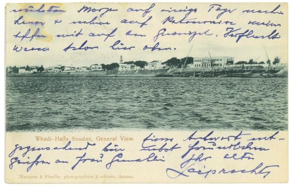 P2933 - SUDAN, POST CARD FROM WADI HALFA TO ZÜRICH, 1907 TRAIN AMBULANT!!!!!! - immagine 2