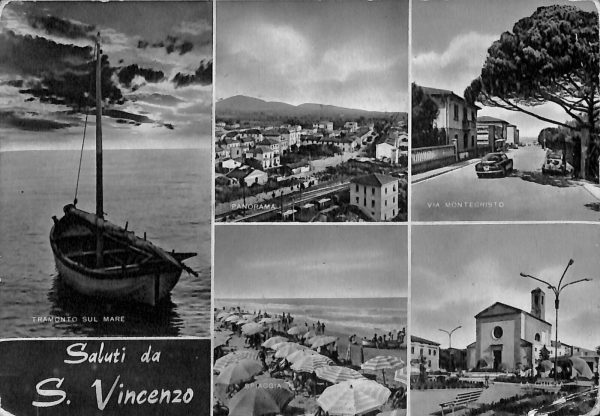 ac8300 - CARTOLINA D'EPOCA - Livorno Provincia - San Vincenzo  1964