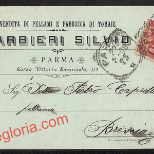 ah5541 - STORIA POSTALE - Parma Città - Barbieri Silvio
