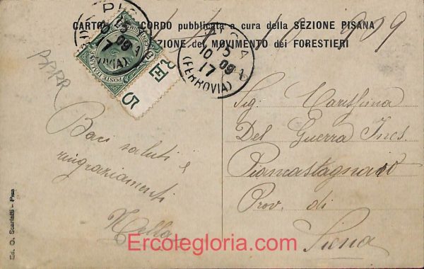 ad6973 - CARTOLINA D'EPOCA - Pisa Provincia - Marina di Pisa - immagine 2