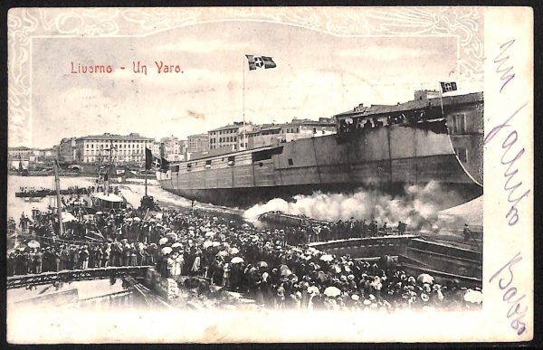 ac7359 - CARTOLINA D'EPOCA - Livorno Città - Un Varo