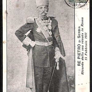 ad7664 - CARTOLINA D'EPOCA- Roma Città - Re Pietro di Serbia  1911