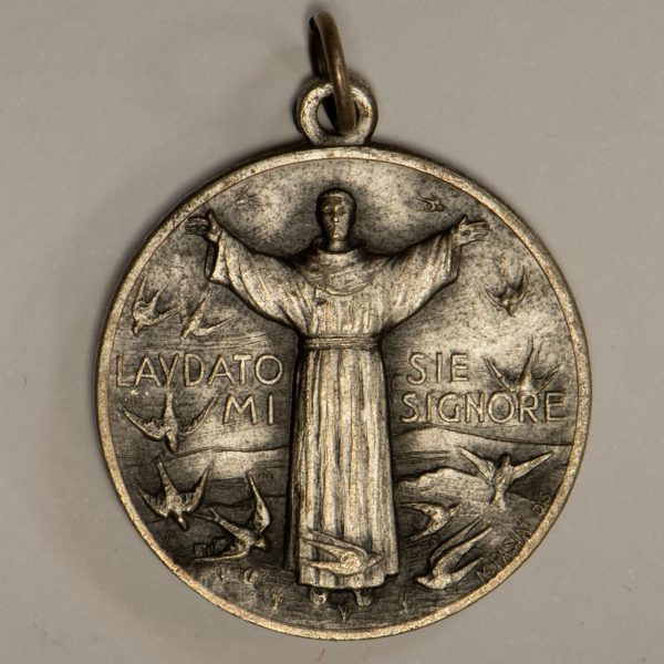 NA0239 - Medaglia Italia 7° Centenario San Francesco Città Di Novi 1926 - immagine 2