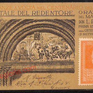 ae5157 - CARTOLINA D'EPOCA - Como Città - ''Il Natale del Redentore''  1899