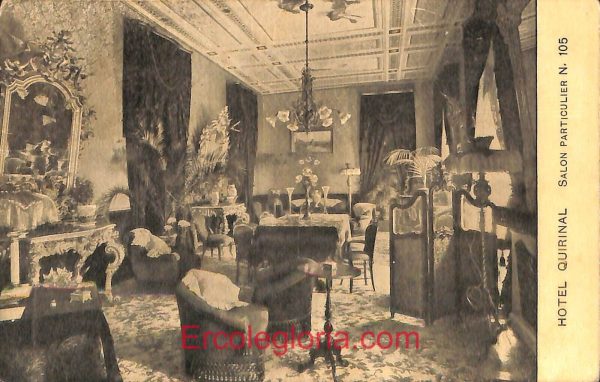 ad7667 - CARTOLINA D'EPOCA- Roma Città - Hotel Quirinal  1917