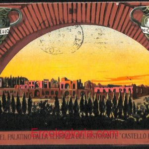 ad7669 - CARTOLINA D'EPOCA- Roma - Terrazza del ristorante 'Castello del Cesari'