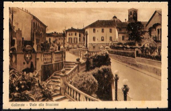 ab5097 -  CARTOLINA  D'EPOCA -  Varese Provincia  : GALLARATE  1942