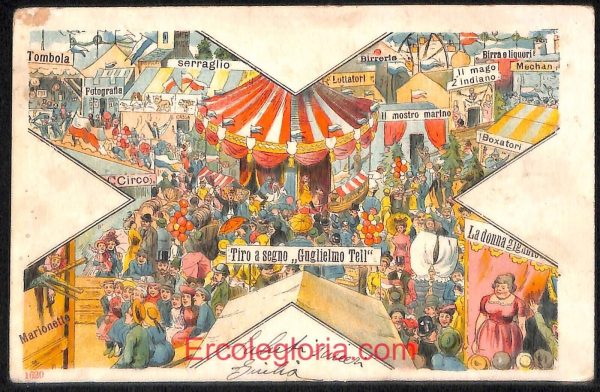 ad7670 - CARTOLINA D'EPOCA- Roma Città - Circo ''Guglielmo Tell''  1902