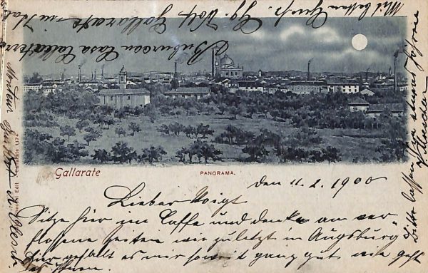 ab5102 -  CARTOLINA  D'EPOCA -  Varese Provincia  : GALLARATE
