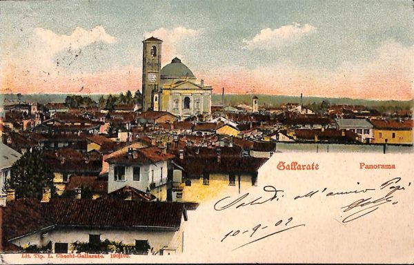 ab5104 -  CARTOLINA  D'EPOCA -  Varese Provincia  : GALLARATE 1902