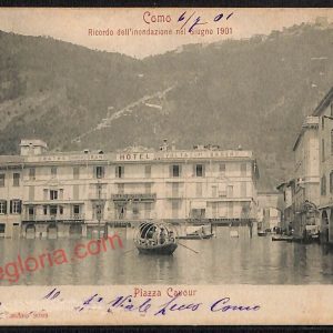ae5159 - CARTOLINA D'EPOCA - Como Città - Piazza Cavour  1901