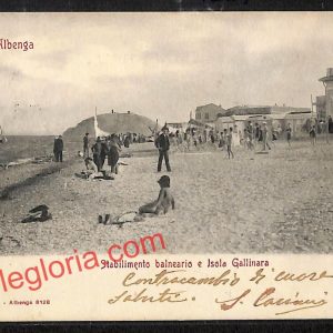 ai5043 - CARTOLINA D'EPOCA - Savona Provincia - Albenga