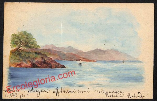 ai5044 - CARTOLINA D'EPOCA - Savona Provincia - Albenga