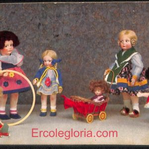 ad7676 - CARTOLINA D'EPOCA- Roma Città  - ''Bambole Lena''  1933
